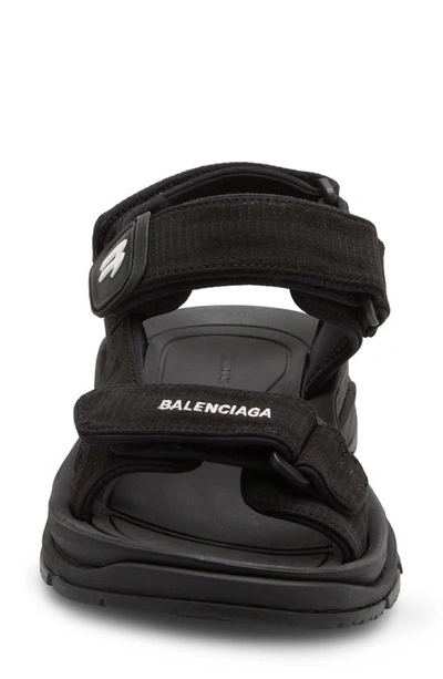 Shop Balenciaga Tourist Sandal In Black