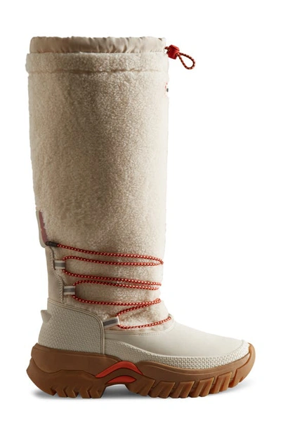 Hunter Women's Wanderer Vegan Shearling Insulated Tall Snow Boots