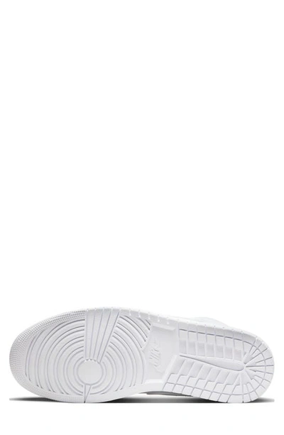 Shop Jordan Nike Air  1 Mid Sneaker In White/ White
