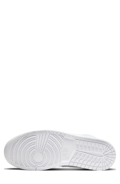 Jordan Nike Air  1 Mid Sneaker In White/ White