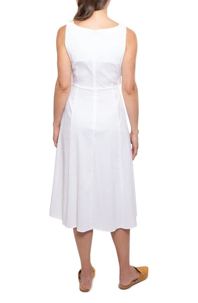 Shop Madri Collection Crossover Nursing Dress In White