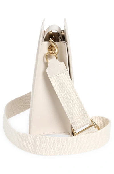 Shop Frame Le Signature Bucket Crossbody Bag In Off White