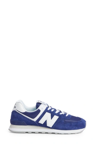 Shop New Balance 574 Classic Sneaker In Blue/ White