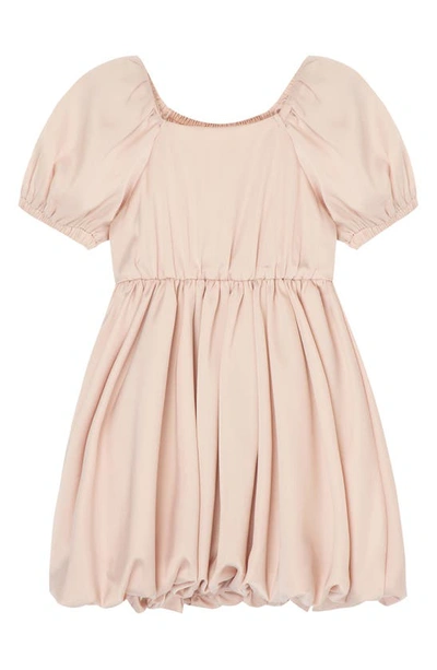 Shop Habitual Kids' Charmeuse Bubble Dress In Light Pink