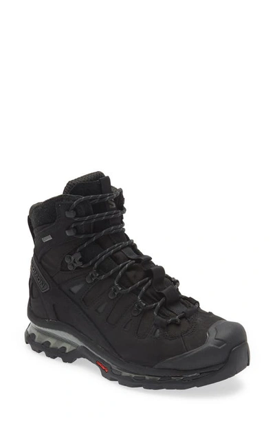 Shop Salomon Quest 4d Gore-tex® Waterproof Advanced Boot In Black/ Ebony/ Black