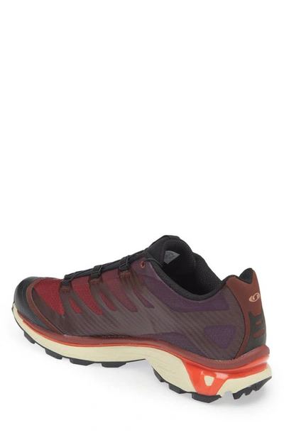 Shop Salomon Xt-4 Trail Running Shoe In Chocolate/ Mocha Mousse/ Red