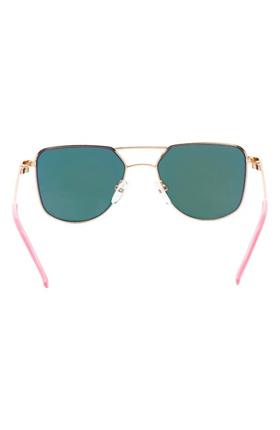 Shop Kidraq Kids' Hipster 48mm Polarized Sunglasses In Pink Mirror