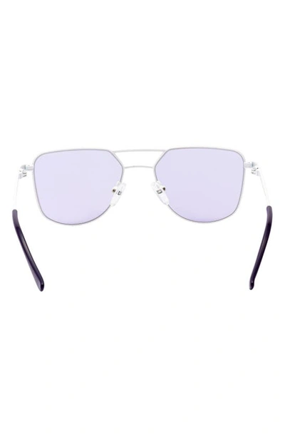 Shop Kidraq Kids' Hipster 48mm Polarized Sunglasses In Robotic White