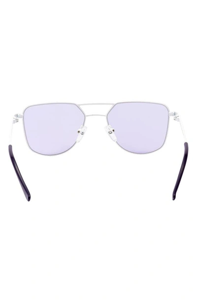 Kidraq Kids' Hipster 48mm Polarized Sunglasses In Robotic White