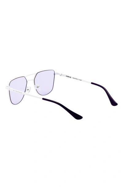 Kidraq Kids' Hipster 48mm Polarized Sunglasses In Robotic White