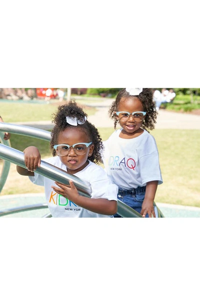 Kidraq Kids' Scholar 48mm Optical Frames In Blue Ice