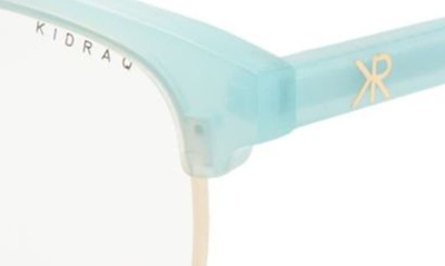 Shop Kidraq Kids' Scholar 48mm Optical Frames In Blue Ice