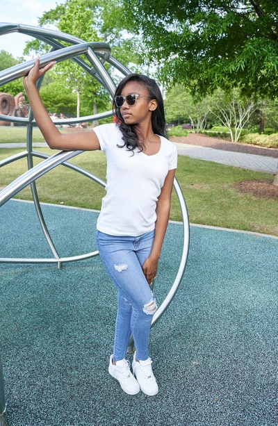 Kidraq Kids' Ocean Wave 48mm Sunglasses In Ice Clear