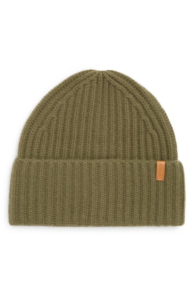 Shop Vince Boiled Cashmere Chunky Knit Beanie In Light Green