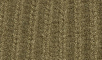 Vince Boiled Cashmere Chunky Half Cardigan Knit Hat In Light Green
