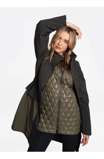 Shop Lole Aubrey 3-in-1 Waterproof Jacket In Olive