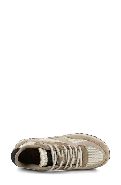 Shop Woden Sophie Marble Sneaker In Whisper White/ Silver Lining