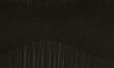 Shop Jonathan Simkhai Benton Plissé Sleeveless Tulle A-line Dress In Black