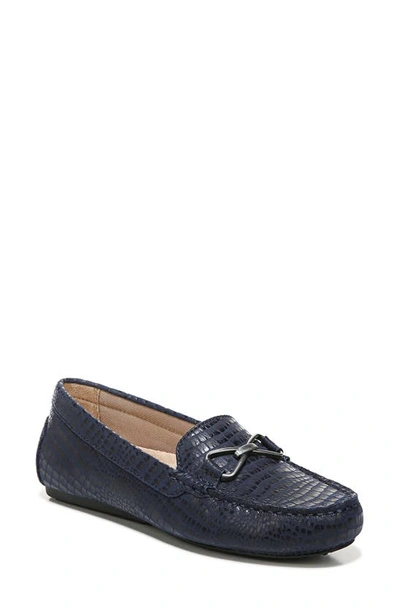 Shop Lifestride Turnpike Croc Embossed Loafer In Lux Navy