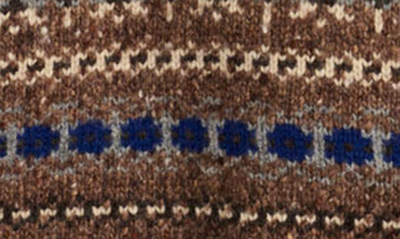 Alex Mill Fair Isle Donegal Wool-blend Sweater In Brown Multi