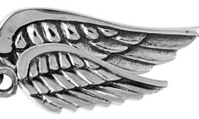 Shop King Baby Sterling Silver Wing Pendant Necklace