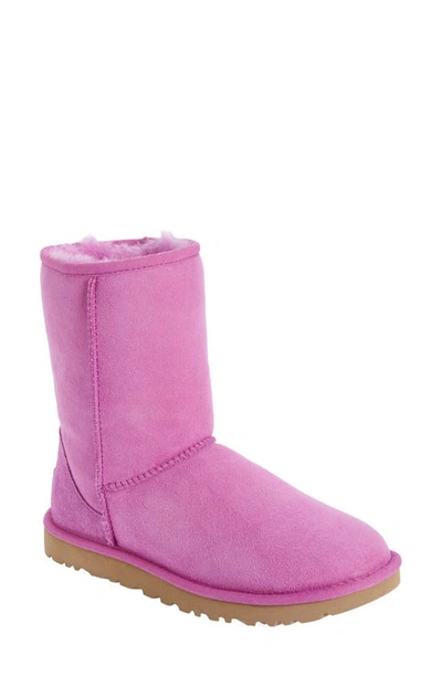 Shop Ugg Classic Ii Genuine Shearling Lined Short Boot In Purple Ruby
