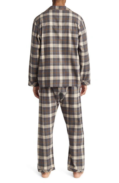 Shop Majestic International Holiday Homecoming Cotton Flannel Pajamas In Coffee