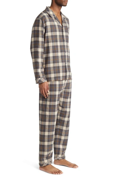Shop Majestic Holiday Homecoming Cotton Flannel Pajamas In Coffee