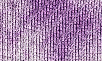 Shop Paigelauren Thermal Henley Romper In Purple