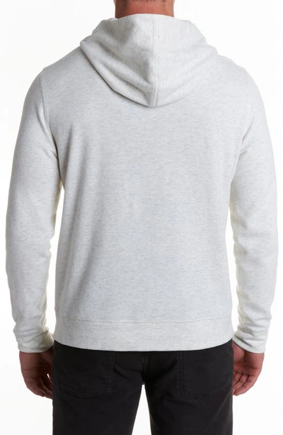Billy Reid Cotton Blend Hoodie Sweatshirt In Light Grey