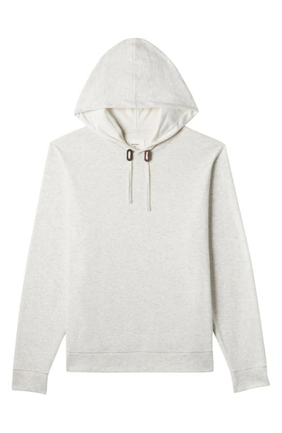 Billy Reid Cotton Blend Hoodie Sweatshirt In Light Grey