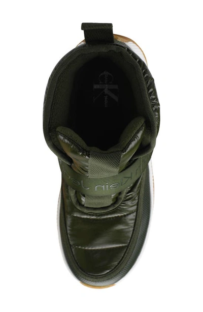 Shop Calvin Klein Mabon High Top Sneaker In Dark Green