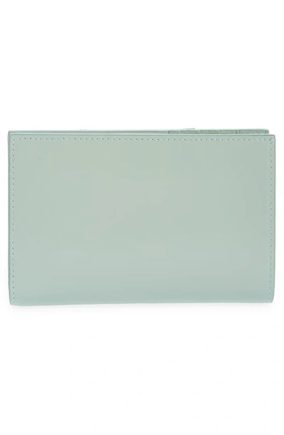 Shop Givenchy Antigona Leather Bifold Wallet In Celadon