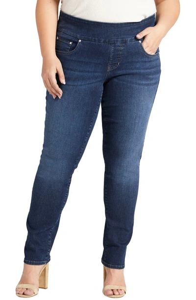 Shop Jag Jeans Nora Pull-on Skinny Jeans In Anchor Blue