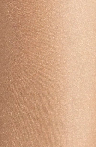 Shop Nordstrom Glossy Sheer Control Top Tights In Soft Taupe