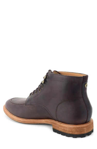 Warfield & Grand Trench Lace-up Boot In Dark Brown