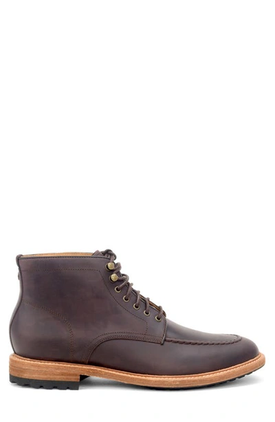 Warfield & Grand Trench Lace-up Boot In Dark Brown