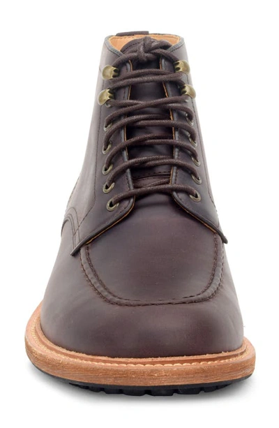 Shop Warfield & Grand Trench Lace-up Boot In Dark Brown
