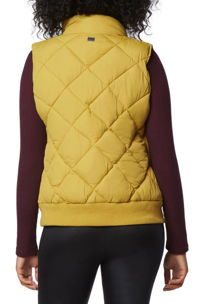 Shop Marc New York Quilted Puffer Vest In Olive Oil