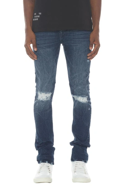Shop Hvman Strat Distressed Super Skinny Jeans In Sterling