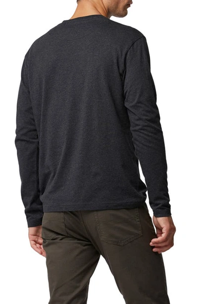 Shop Rodd & Gunn Gunn Long Sleeve T-shirt In Charcoal