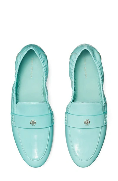 Shop Tory Burch Ballet Loafer In Misty Aqua Spongy