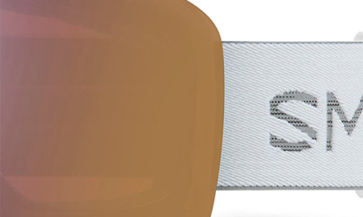 Shop Smith Skyline 157mm Chromapop™ Snow Goggles In White/ Chromapop Rose Gold