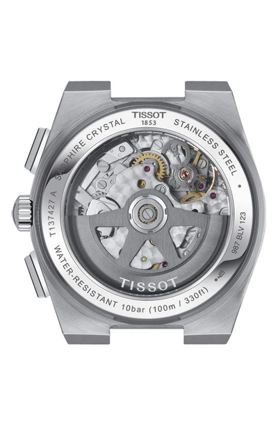 Shop Tissot Prx Chronograph Bracelet Watch, 42mm In Grey