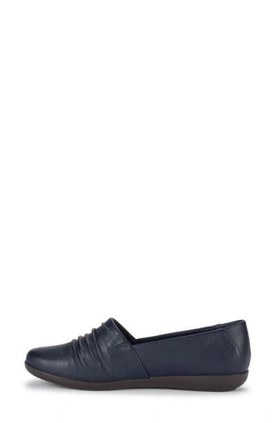 Shop Baretraps Piper Ruched Flat In Navy