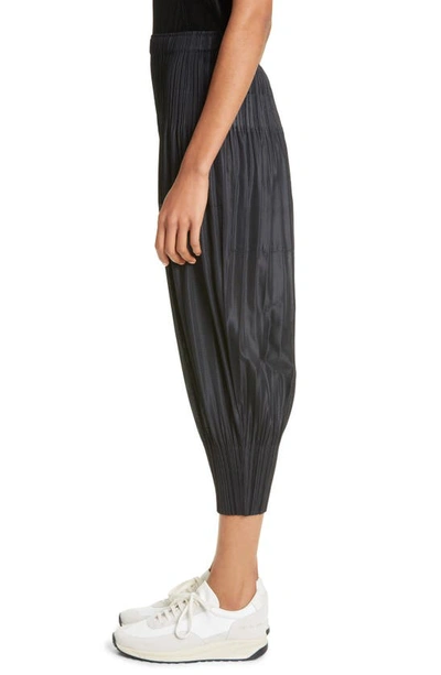 Shop Issey Miyake Pleats Please  Fluffy Basics Pants In 15-black