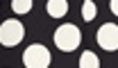 London Times Petite Polka-dot Fit & Flare Dress In Blk/white
