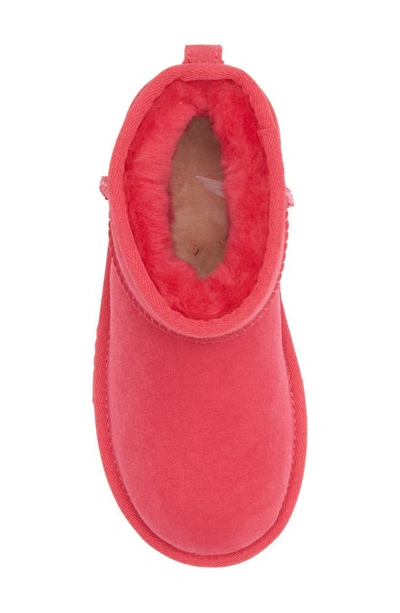 Ugg Classic Mini Ii Water-resistant Genuine Shearling Boot In Radish
