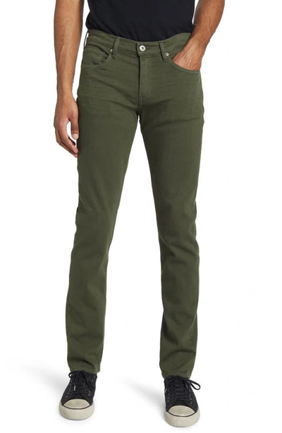 Shop Paige Federal Transcend Slim Straight Leg Jeans In Pine Shade