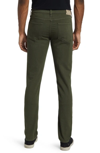 Shop Paige Federal Transcend Slim Straight Leg Jeans In Pine Shade